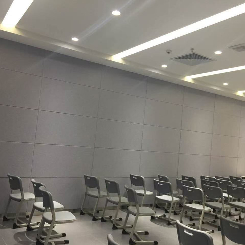 Fire-resistant Grooved Polyester Fiber Sound-absorbing Board, para sa Cinema/KTV Acoustic Treatment