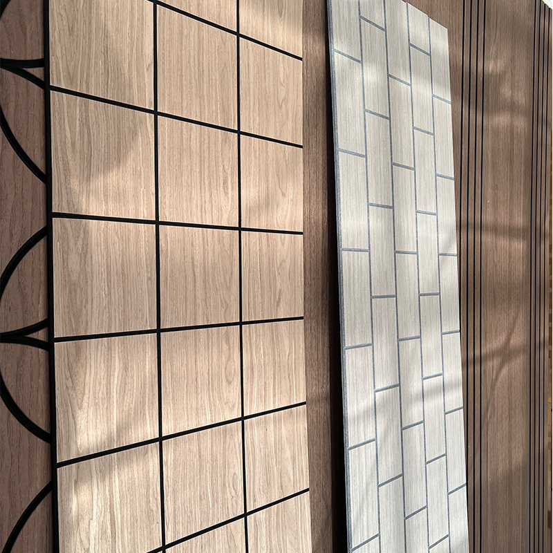 Industrial Design Style Wood Veneer Acoustic Wall Panel Foam Panels para sa Acoustic Application sa mga Apartments