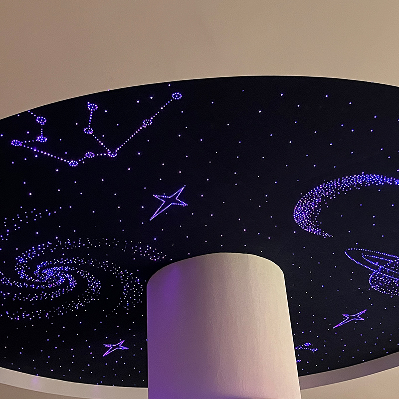 Hotel Application Acoustic Ceiling Gumamit ng Starry Sky Acoustic Panel Ceiling sa Bahay para sa Kwarto ng mga Bata Hotel Application Acoustic Ceiling Gumamit ng Starry Sky Acoustic Panel Ceiling sa Bahay para sa Kwarto ng mga Bata