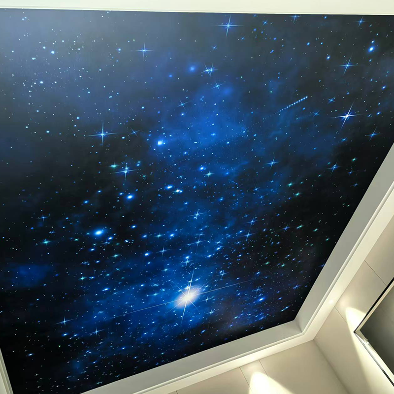 RGBW Modern Star Ceiling Lights Nako-customize na Disenyo Fiber Optic Shooting 3D Model para sa Mga Custom na Graphic Solution ng Hotel