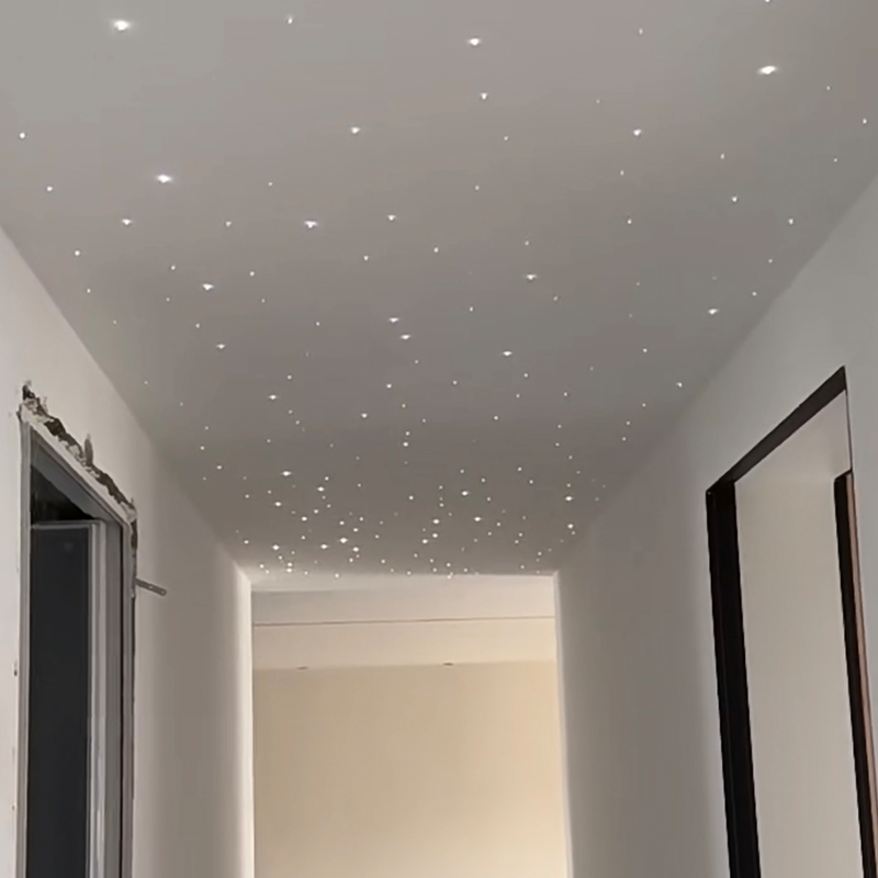 Modernong Makukulay na Fiber Optic Acoustic Stretch Ceiling para sa Mga Hotel Remote Control Ambient Star Light Ambient Star Light Heat Modernong Makukulay na Fiber Optic Acoustic Stretch Ceiling para sa Mga Hotel Remote Control Ambient Star Light Ambient Star Light Heat