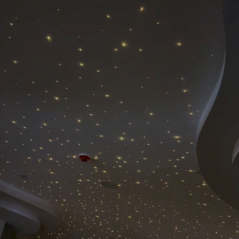 Modern Style Fiber Optic RGB Light Star Ceiling Panels 7 Color Gypsum para sa Sala