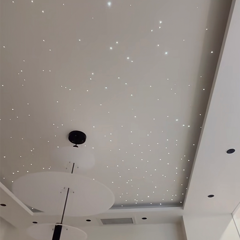 Modernong Makukulay na Fiber Optic Acoustic Stretch Ceiling para sa Mga Hotel Remote Control Ambient Star Light Ambient Star Light Heat Modernong Makukulay na Fiber Optic Acoustic Stretch Ceiling para sa Mga Hotel Remote Control Ambient Star Light Ambient Star Light Heat