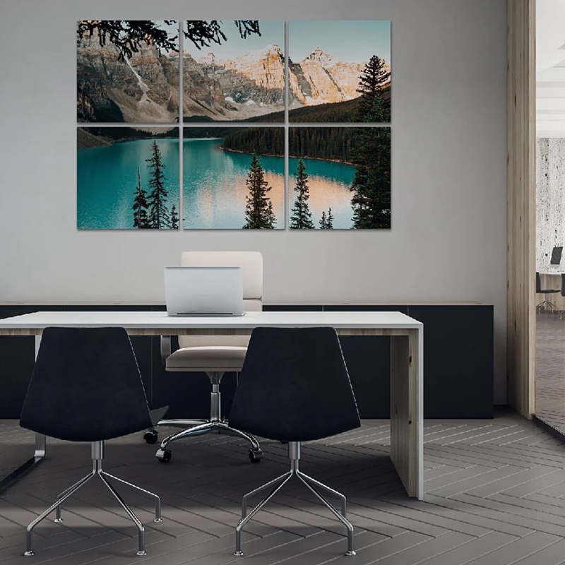 Mga Napi-print na Heat Transfer Mural Panel - Self-Adhesive, Soundproof, Angkop para sa Auditoriums/Schools