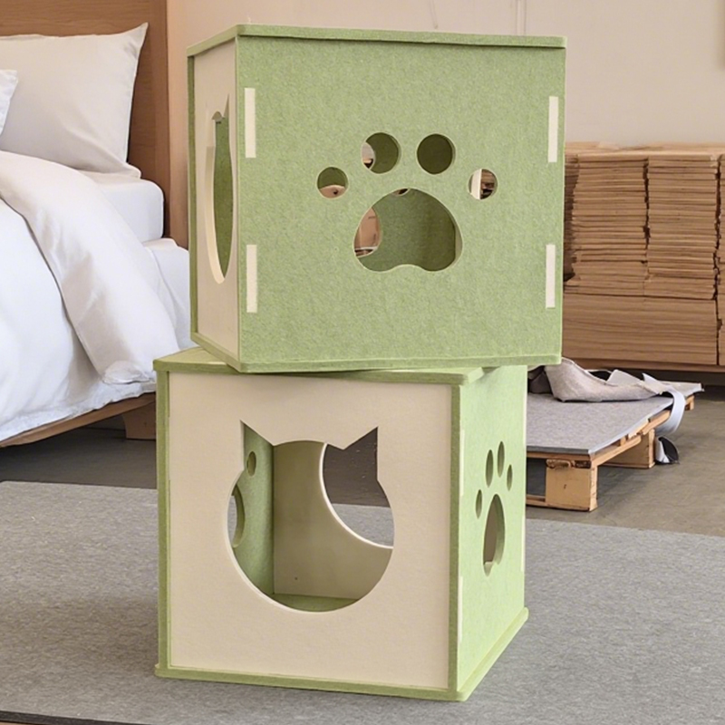 Makabagong Sound-absorbing Noise-Reducing Eco-Friendly Cat Bed na may Acoustic Panels, Madaling I-install, Scratch-Resistant Surface para sa Feline Comfort, Non-Toxic Materials, Pet-Friendly Design, Perfect para sa Tahimik na Home Environment, Durable Cat Nest