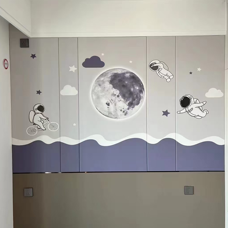 Modern Painted Acoustic Hard Upholstery Panels - HD, Sound-Absorbing, Nako-customize para sa Kindergarten/Living Rooms