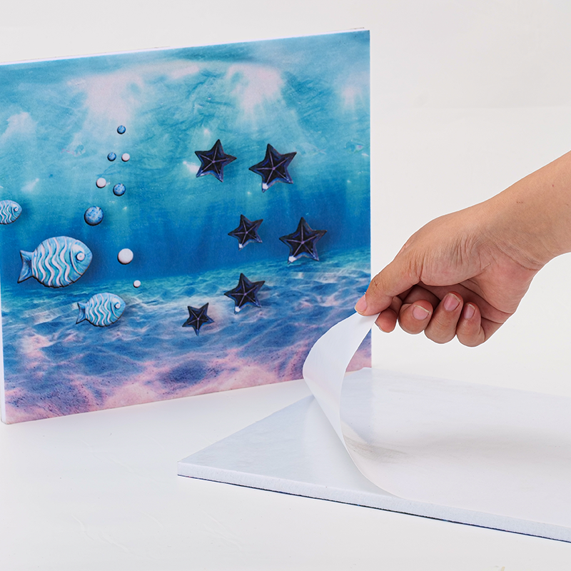 Mga Light Custom Heat Transfer Mural Panel - Napi-print, Self-Adhesive, Soundproof para sa Corridors