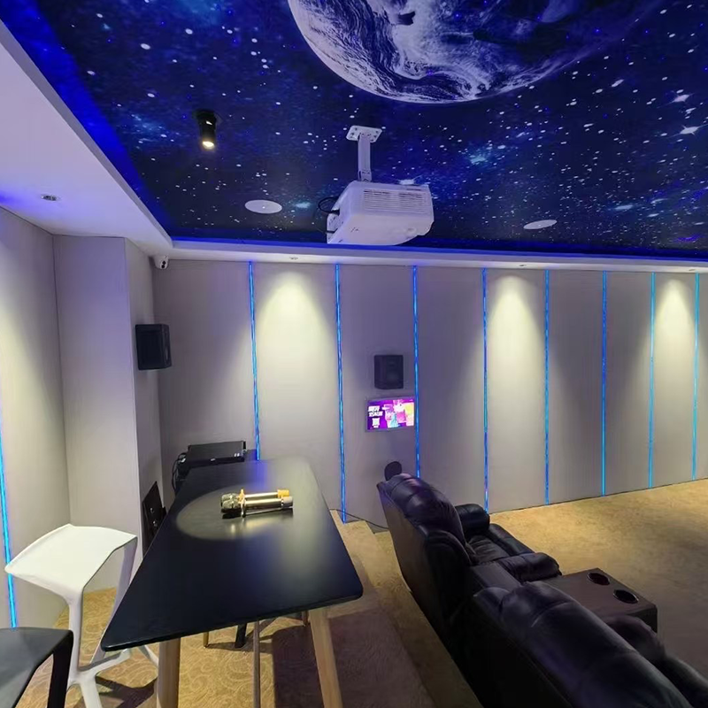 Panloob na disenyo na may tela na nakabalot sa mga panel ng dingding na sumisipsip ng tunog, na angkop para sa mga hotel